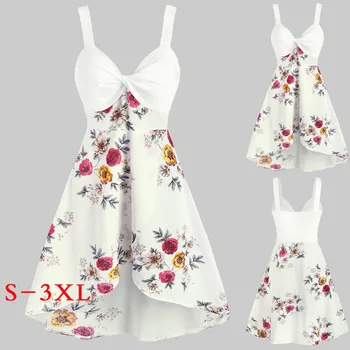 Saldus Mergina Dress 2020 Naujas Vasaros Moterims Gėlių Spausdinti Ilgą Šifono Suknelę Moterų Trumpomis Rankovėmis Plisuotos Vestidos Korėjos Mados