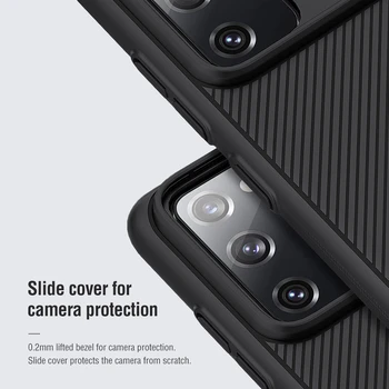 Samsung Galaxy S20 FE Atveju Nillkin CamShield Atveju Slim Skaidrių Kameros Apsaugos Dangtelis, Skirtas 