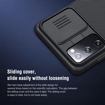 Samsung Galaxy S20 FE Atveju Nillkin CamShield Atveju Slim Skaidrių Kameros Apsaugos Dangtelis, Skirtas 