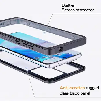 Samsung Galaxy S20 S20 Plus atsparus Vandeniui Atveju, viso Kūno Apsaugoti Patikima Atveju su Built-in Screen Protector, atsparus smūgiams Dangtis