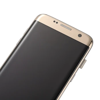 SAMSUNG Galaxy S7 krašto ekranas G935 SM-G935F Super Amoled skystųjų KRISTALŲ Ekranas ir Touch Ekranas skaitmeninis keitiklis Asamblėjos atsarginės Dalys