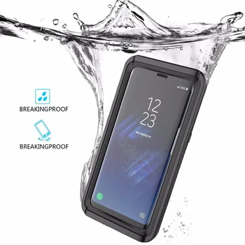 Samsung Galaxy S8 Vandeniui atveju gyvybės vandens Šokas Purvo, Sniego Įrodymas Apsaugos Galaxy S8 Plus atveju Su Touch ID Dangtis