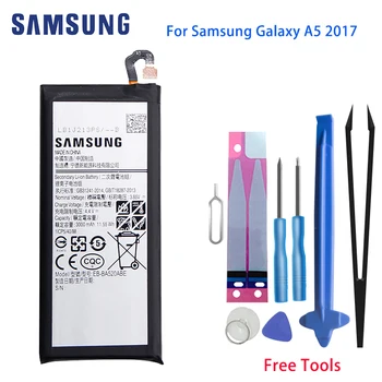 SAMSUNG Originalus A5 2017 Telefono Baterija EB-BA520ABE Samsung Galaxy A5 2017 Edition A520F SM-A520F 3000mAh + Nemokamas Įrankiai AKKU