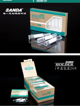 Sanda disponuojamų cigarečių kandikliai didelio tankio pluošto Cigarečių filtrai 240 filtrai pakuotės SD-151