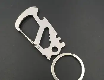 Sanrenmu nerūdijančio plieno multi įrankis, mini keychain nešiojamų rankinių įrankių rinkinys butelio atidarytuvas