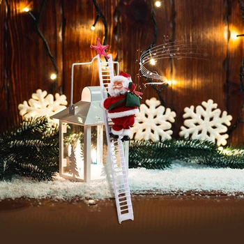 Santa Claus Laipiojimo Laiptais Kalėdų Muzikos Kopėčių Dovana Vaikams Kalėdų Muzikos Kopėčių Dovana Vaikams Kalėdų Dekoro