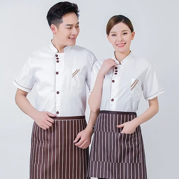 Sanxiaxin unisex viešbutis uniformas, virėjo švarkas moteris virėja kailis chef drabužių suši virėjai uniformą ilgomis rankovėmis restoranas vienodas