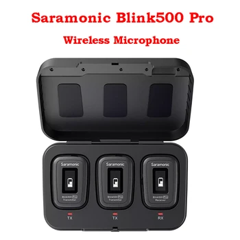 Saramonic Blink500 Pro Blink 500 Ultracompact 2.4 G Hz Dual-Channe Belaidžio Lavalier Atvartas Mikrofonas DSLR fotoaparatas smartphonach
