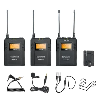 Saramonic UwMic9 Transliacijos UHF Kamera, Wireless Lavalier Microphone Sistemos Siųstuvai ir Imtuvai, naudojami VEIDRODINIAI fotoaparatai ir vaizdo Kameros