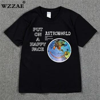 Scott Travis Lollapalooza Astroworld Veiduką Pasaulio Marškinėliai vyriški ir moteriški Vasaros Medvilnės Marškinėliai Harajuku Hip-Hop