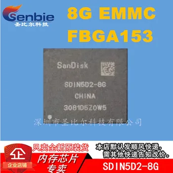 SDIN5D2-8G BGA153 Kamuolys EMMSP 8GB Atminties IC Mobiliojo Telefono Tuščias Žodis-banko Brand New & Originalas