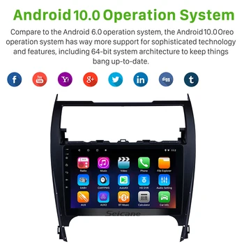 Seicane Android 10.0 RDS Automobilio Radijo Auto Stereo Galvos Vienetas Žaidėjas TOYOTA CAMRY 2012 2013 2016 2017 GPS Navigacijos