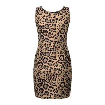 Seksualus Leopardas Spausdinti Trumpą Suknelę Drabužiai Moterims Vasaros Suknelė 2020 Slydimo Holiday Beach Party Naktiniame Klube Suknelė Ponios Drabužiai#J30
