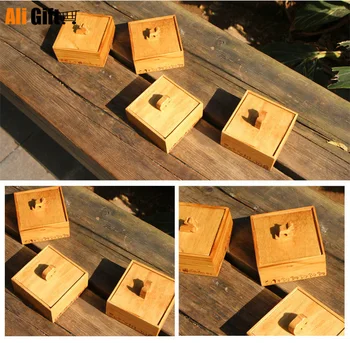 Senovinių Medinių 3D Mielas Gyvūnų Mediniai Laikymo Dėžutė Medinė Papuošalų Dėžutė Mažųjų Aikštėje Darbalaukio Laikymo Dėžutė Papuošalų Bylos Saugojimo Bylos