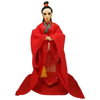 Senovės Suknelė Lėlės 30cm Kinų imperatorius Mitas naujų jaunikis 14 Kilnojamojo Sąnarių 3D akis su Drabužiais