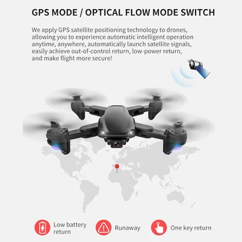 SG701S 5G RC Drone 4k GPS Profissional su Kamera 15min FPV Quadcopter Sekite mane Sulankstomas Dron Drone Optinio Srauto Dovana