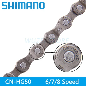 Shimano CN-HG50 6/7/8-greičio MTB /Road Dviračio Grandinė 6 sparta 7 greičio 8 Greičio 112 nuorodos Grandinės Kalnų Dviračių Priedų