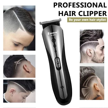 SHINON Visi 3 in1 Įkraunama Plaukų Clipper Vyrų Vandeniui Belaidį Elektrinį skustuvą, Barzdos, Nosies, Ausų Plaukų Skustuvas Žoliapjovės ES