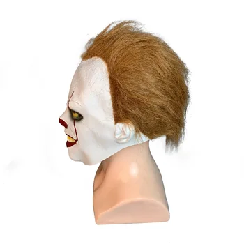 Siaubo Pennywise Joker Kaukė Cosplay ji skyrius 2 Klounas Latekso Kaukės Halloween Kostiumai, Rekvizitas, Deluxe