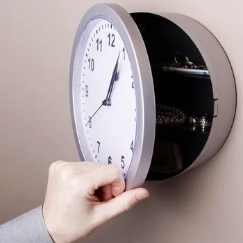 Sieninis laikrodis kūrybos šviesą apdailos sieninis laikrodis laikymo draudimo papuošalų dėžutė namų kambarį asmenybės laikrodis