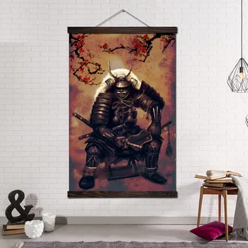 Sienos Menas Dekoras Drobė, Tapyba, Plakatų ir grafikos Sienos Dekoratyvinis Nuotraukas, Namų Puošybai Japonų Samurajus Warrior Ronin