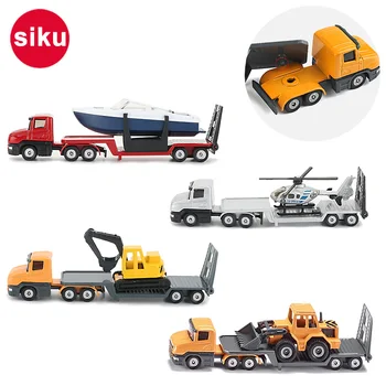 Siku Lydinio Sunkvežimių Žaislo Traktoriai, Priekabos Modelį Statybinės Ekskavatorių Buldozerių Sraigtasparnis Juokingi Automobilių Žaislai Vaikams