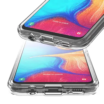 Silicio TPU Case For Samsung Galaxy A20 atsparus smūgiams Telefono dėklas Samsung A20 20 A30 A305 Prabanga Ultra Plonas Apsaugos Atvejais