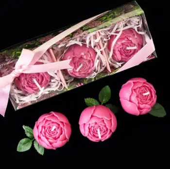 Silikono formos 3D Perlas Gėlių Phalaenopsis Lotoso, Rožių šokolado liejimo formos gėlių Vestuvių Žvakės rankų darbo muilas pelėsių kvapas, akmens liejimo formos