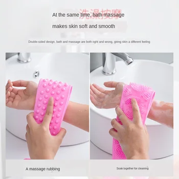 Silikono trina artefaktas namų vonios rankšluostį vonia trina nugaros masažo vonia šepetėliu patrinkite purvo trina atgal vonia rankšluostį