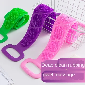Silikono trina artefaktas namų vonios rankšluostį vonia trina nugaros masažo vonia šepetėliu patrinkite purvo trina atgal vonia rankšluostį