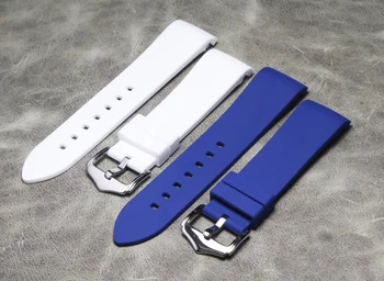Silikono Watchband 18mm 19mm 20mm 21mm 22mm Žalia Mėlyna Juoda Juoda Balta, Sporto Strap Quick Release Gumos Vyrų Laikrodžių Apyrankės