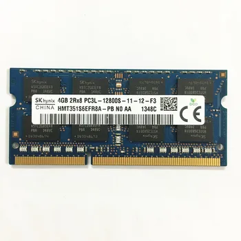 Sk hynix ddr3 ram 4GB 2Rx8 PC3L-12800S--11 1.35 V DDR3 4GB 1 600mhz Nešiojamas atminties 204pin