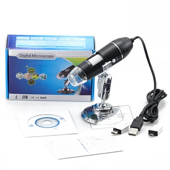 Skaitmeninio Mikroskopo Nešiojamą USB Sąsaja Litavimo Mikroskopu Skaitmeninis Reguliuojamas HD Skaitmeninis Mikroskopas su didinamasis stiklas 500/1000/1600X