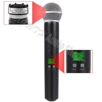 SLX SLX24 SM58 UHF Bevielio Mikrofono Sistema SM 58 Belaidžius Super Cardioid Dinamišką Rankinį Karaoke Mic for Shure Karaoke, DJ