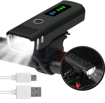 Smart Indukcijos MTB Dviratį Priekiniams USB Įkrovimo Dviračių Priekinių žibintų Rainproof 4 Režimo LED Žibintų Dviračių Žibintuvėlis