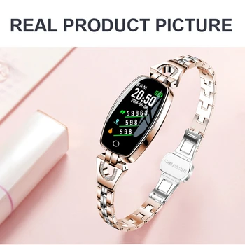 Smart Watch Moterų 2020 M. Android Miego Širdies Ritmo Monitorius Lady Smartwatch Fitneso Apyrankę H8 Apyrankė