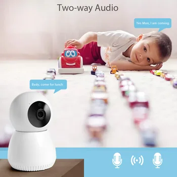 Smartkk Tuya Fotoaparatą Tinklo Belaidžio 1080P vaizdo Kamera tuya Smart Home Alexa Fotoaparatas