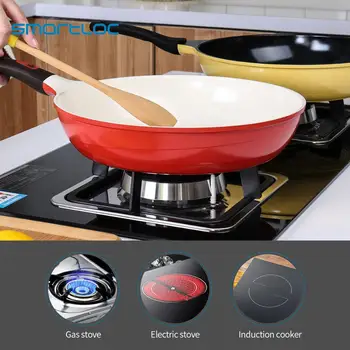 Smartloc korėjos Aliuminio lydinių, keramikos danga keptuvėje puode ne klijuoti virtuvės grotelės blynas kiaušinių visos indukcinės viryklės