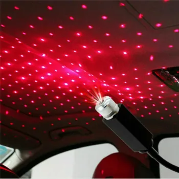 SMAUTOP Star Light Usb Lempa Star Lengvųjų Automobilių Žvaigždėtą Dangų Dekoravimo Star Lubų Projekcija Lempos Lazerio Interjeras