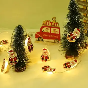 Sniego Kalėdų LED Šviesos Linksmų Kalėdų Dekoro Hom Kalėdų Senelis, Kalėdų Eglučių Papuošalai Kalėdų Navidad Gimdymo Naujųjų Metų 2021