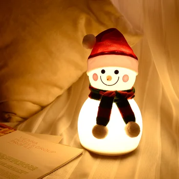 Sniego Nakties Šviesos Kalėdų Dovana Vaikams Kūdikių Namų Puošybai Muzikos, Šviesos, Naktiniai LED Lempa USB Įkrovimo Berniukas Mergaitė Metu