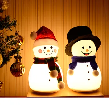 Sniego Nakties Šviesos Kalėdų Dovana Vaikams Kūdikių Namų Puošybai Muzikos, Šviesos, Naktiniai LED Lempa USB Įkrovimo Berniukas Mergaitė Metu