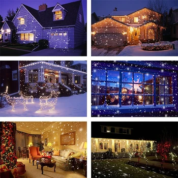 Sningant LED Projektorius, Šviesos, Lauko, Sodo Kalėdų Sniego Vejos Lempos Vandeniui Sodas, Dekoratyviniai Atostogų Šalis, Naktį Šviesos