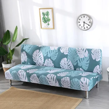 Sofa cover Ruožas Baldai Apima Nuimamas sofa apima kambarį Balta Armless Slipcover Sofa-Lova Padengti namų dekoro