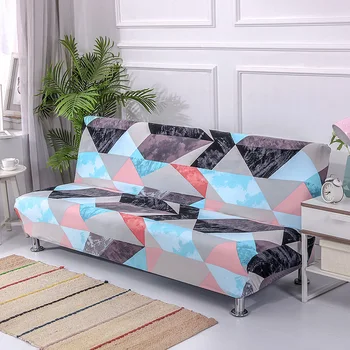 Sofa cover Ruožas Baldai Apima Nuimamas sofa apima kambarį Balta Armless Slipcover Sofa-Lova Padengti namų dekoro