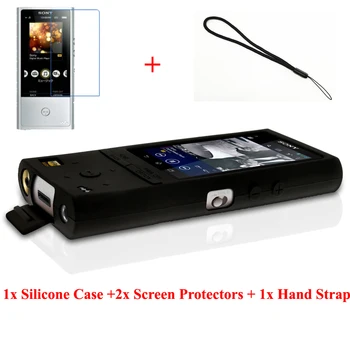 Sony Walkman NW-ZX100 NWZ ZX100 Silikono Geliu Oda Atveju Guminį Dangtelį Screen Protector, Dirželis