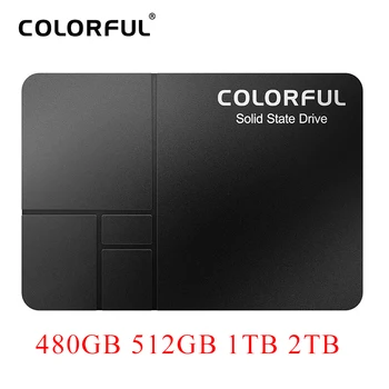 Spalvinga 1 TB SSD 480GB 512 GB 720GB 2TB Ssd-Diskas Hard-Drive Internal Ssd Nešiojamas SATA3.0 Darbalaukio Hd 2.5