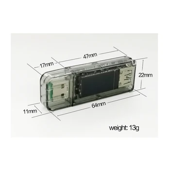 Spalvotas ekranas 5A usb testeris dc digital voltmeter amperimetro įtampa srovės matuoklis ammeter detektorius maitinimo banko įkroviklio indikatorius