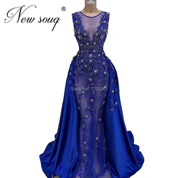 Sparkly Royal Blue Prom Dresses Užsakymą Vakare Puošnios Suknelės, Chalatas De Soires 2021 Vakarėlis Dubajus Vakaro Drabužiai Abendkleider