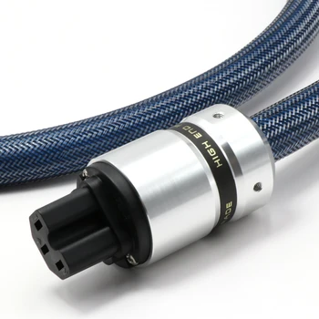 SPO-12MF 5N gryno vario, sidabro padengtą garso žiūrėk maitinimo kabelis su Rodis padengtą maitinimo jungties kištukas